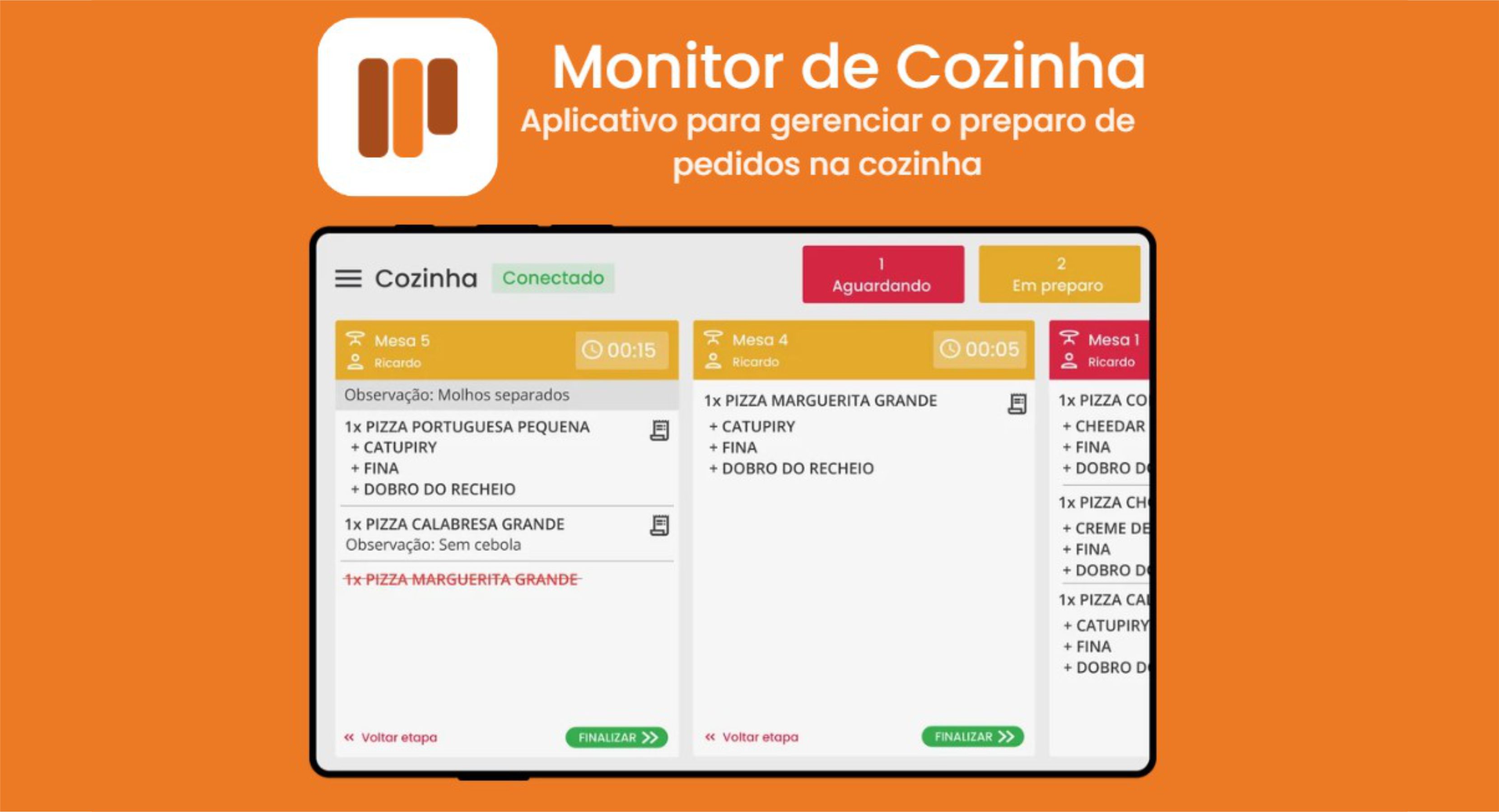 Monitor de cozinha